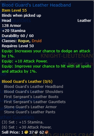 Blood Guard's Leather Headband